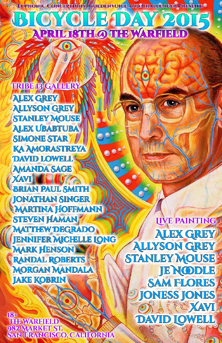 Celebrate Bicycle Day with Alex and Allyson Grey